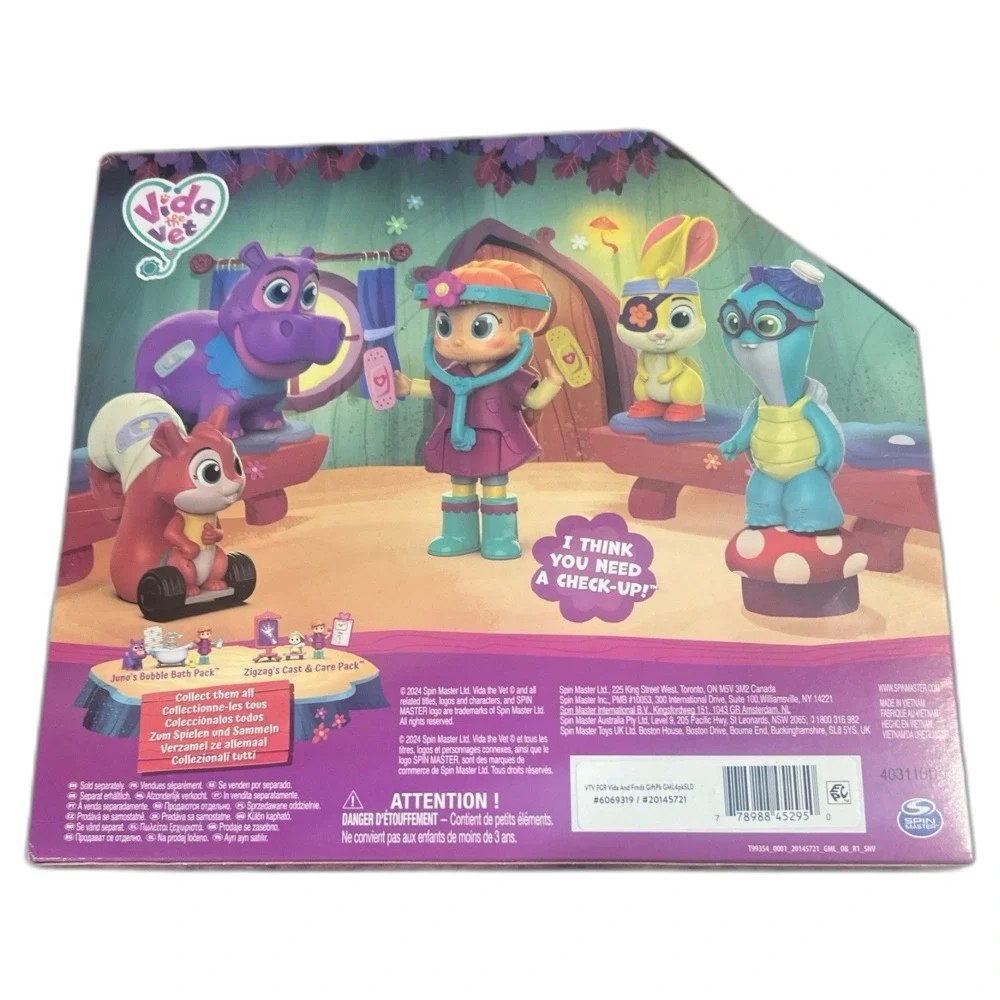 Vida the Vet Check Up & Care Friendship Pack 9-Piece Figures Playset New
